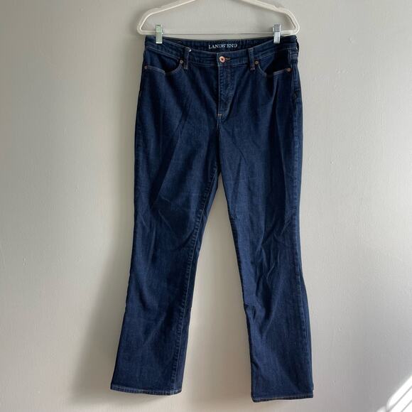 Land's End Size 12 Bootcut Leg Jeans Fit 2 Cotton Stretch Blend - Picture 1 of 9